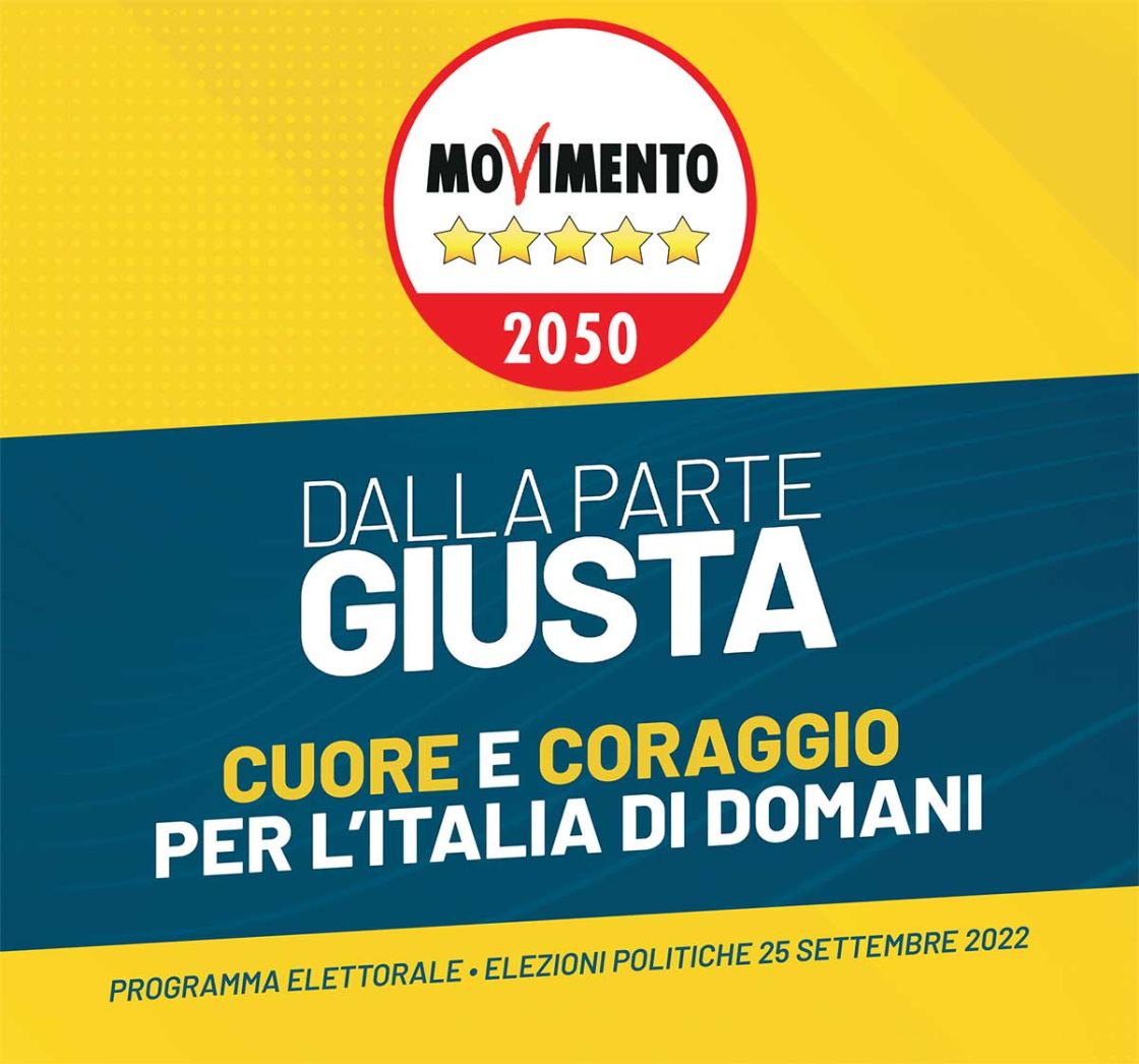 PROGRAMMA ELETTORALE M5S ELEZIONI POLITICHE 25 SETTEMBRE 2022