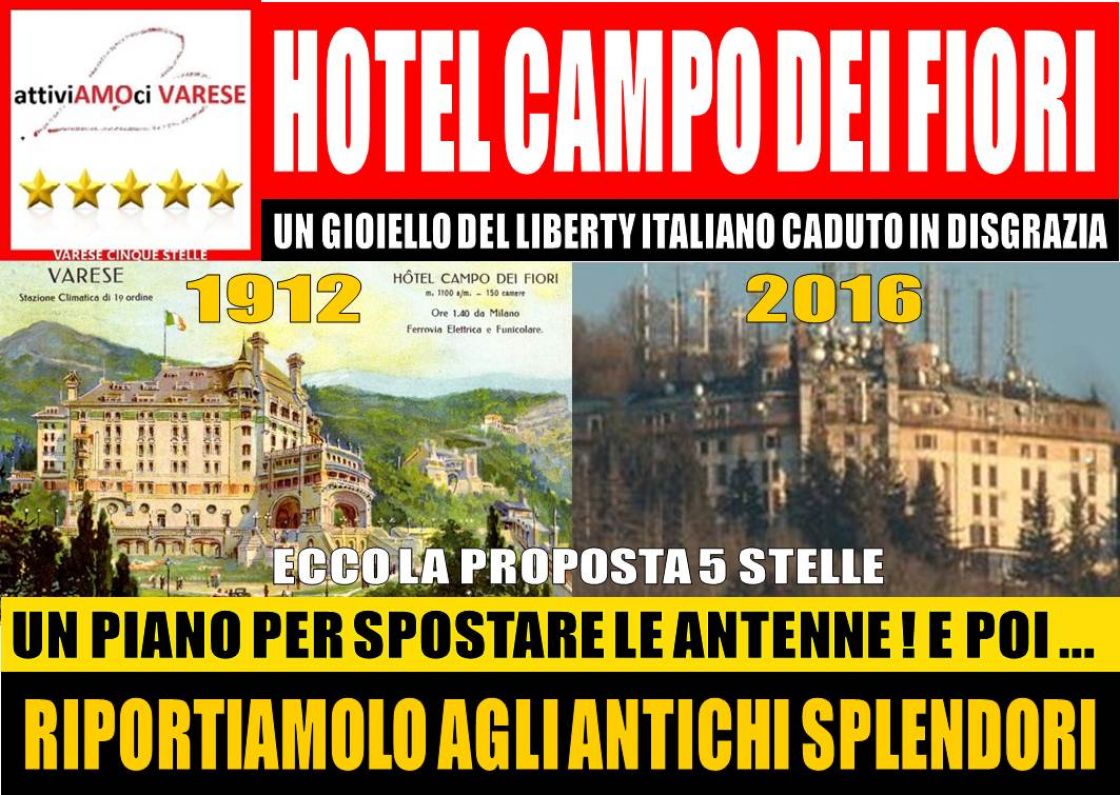 Recupero Grand Hotel Campo dei Fiori - Interrogazione in Regione Lombardia primo firmatario Roberto Cenci